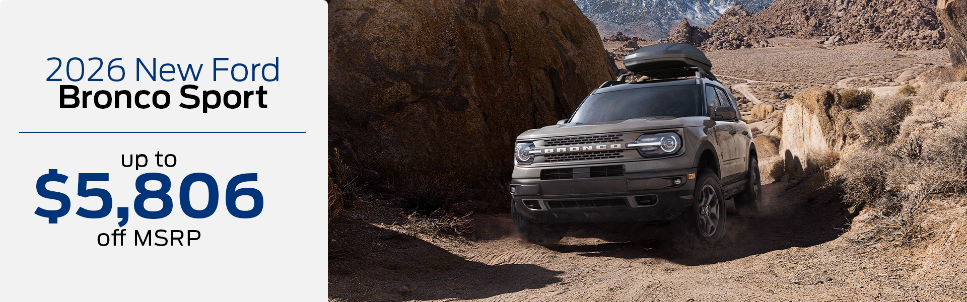 Bronco Sport cash offer