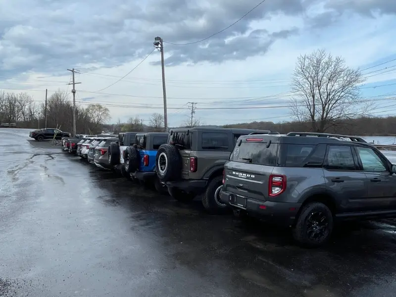Lineup of vehicles at tradition ford